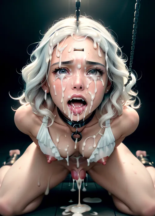 (a highly detailed artistic photo of)
,(Gal Gadot),
(masterpiece quality),
((wearing a torn floral sun dress)), ((crying)), screaming tied up in chains, desperate, in a gym shower, sitting on the flor, water running all over her body,
chained, chaines, dominated, legs open, pussy dripping, ((hands chained up to the ceiling)), slave, slave collar, tits exposed, wearing a ball gag, gagged,
(dilated pupils:1.2),
(lost in euphoria:1.2),
8k quality,
skin texture, realistic detailed hair, realistic detailed skin, realistic detailed eyelashes, detailed eyes
, uncensored, ultra definition,
anatomically correct nipples,(naked),
ultra quality,
nsfw,
toned ass,
(cute detailed nipples),(face freckles:.75),
photorealistic,
healthy,
ultra realistic detailed skin, realistic detailed hair,
(detailed anus:1) (detailed innie vagina:1),
pretty teeth, textured skin, (pores),
(pretty detailed feet), (pretty detailed hands),
pretty calves, pretty thighs, lean abs, shaved legs,
aroused,
(accurate eyes), accurate teeth, accurate mouth
,dramatic lighting,
bokeh,dof, nikon, 50mm, crystal clear,
tack, subsurface scattering, white neon lights, focused, intricate detailed background,
painted fingernails, painted toenails, professional makeup, accurate skin color, accurate skin tone,accurate hair color, accurate hair tone, (accurate hair cut:1), (accurate facial shaped:1),
wet pussy, sixpack abs, (((( cum all over her face)))), ((cum on face)), cum on small breasts, cum in hair, female orgasm, (creamy white cum), (((drooling cum))), cum on lips, cum on chin, cum on neck, cum on chest, cum on stomach, antagonizing viewer,