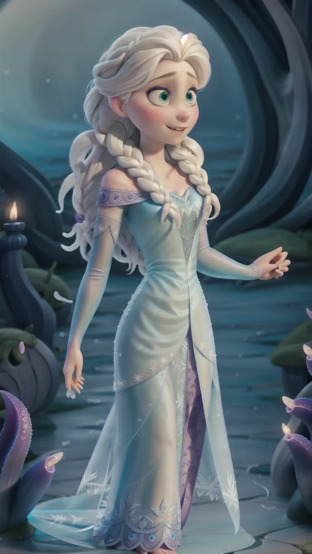 Dopamine Girl Elsa From Frozen Violated By Tentacles Zxg Dlv V