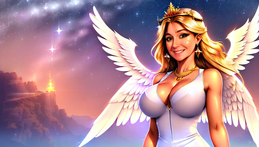 a 64k high detailed photo of body shot of
straight female
HDR
Professional
((In clothing)))
((Has Attire))
Godly
Ultra Detailed
Best Quality
Most Detailed
((Angel
Wings))
Angelic
Lighting
Love
Hope
Magic casting
Crown
Smiling
empress
King
Queen
happy
Glory
Warrior
Angels
Angelics
Positivity
Happiness
ecstasy
enraptured
sweaty
saving
God
Royalty
Morality
Goodness
True Good
Power
Force
Authority
Ethical
Saviour
Halo
short Hair
Always and Forever Sentimental
in heat
hot ultra
hot
best
best lighting
tantric
Neutral
Brilliant
Logical
Compassionate
Perfect
Perfection
Exciting
Integrity
Winged
Courage
Purity
Harmony
Beauty mark on upper lip
((Female))
Ethereal Lighting
Celestial Lighting
(((With Clothes)))
((With God Item))
((God Tech))
with items of power
God Wings
((Smiling))
Beautiful Smile
Pearly White Teeth
