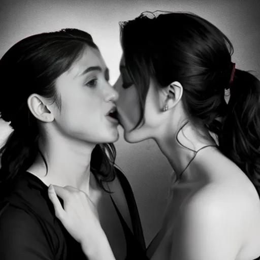 ((Dynamic poses of Couple 2 longhaired petite lesbian lovers in lesbian erotica: 1.6))
two lesbians with open mouths about to kiss tongue flick tongue to tongue each other scantily clad closed eyes firm breasts on a misty beach dramatic sky
((Charcoal abstract expressionism simple lines bargue Moody lighting: 1.5))
((Maisie Williams and Natalia Dyer))