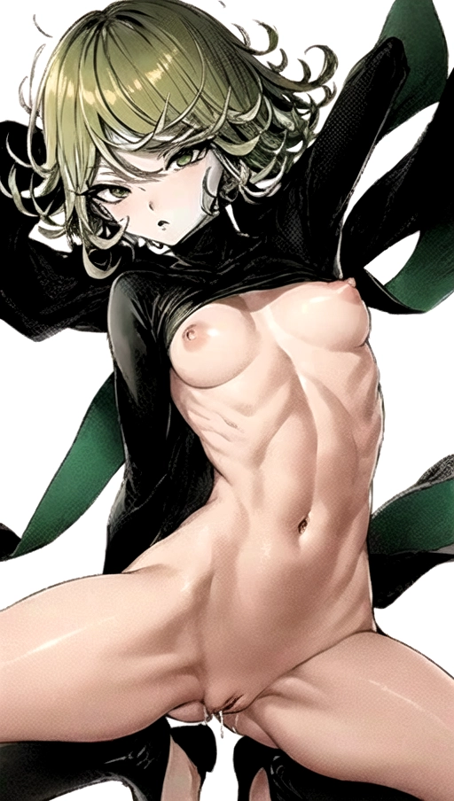 (((Full color image of Skinny Tatsumaki from Onepunch-man naked floating midair with wind blowing strongly getting fucked from behind by Saitama))) (((chibi proportions))) (((perfectly flat stomach and chest))), no panties, no underwear, (((shaved pussy with fat shiny wet labia))) (((shiny skin))) (((high definition skin))) (((highest quality hair))) (((no tattoos))) (((short green hair and green eyes))) (((upturned nipples))) (((orgasm face))) (((more highlights))) (((more vibrant colors))) (((highly oiled skin))) (((thin and toned stomach))) (((legs spread pussy))) (((doggystyle:1))) (((cum drenched:1)))