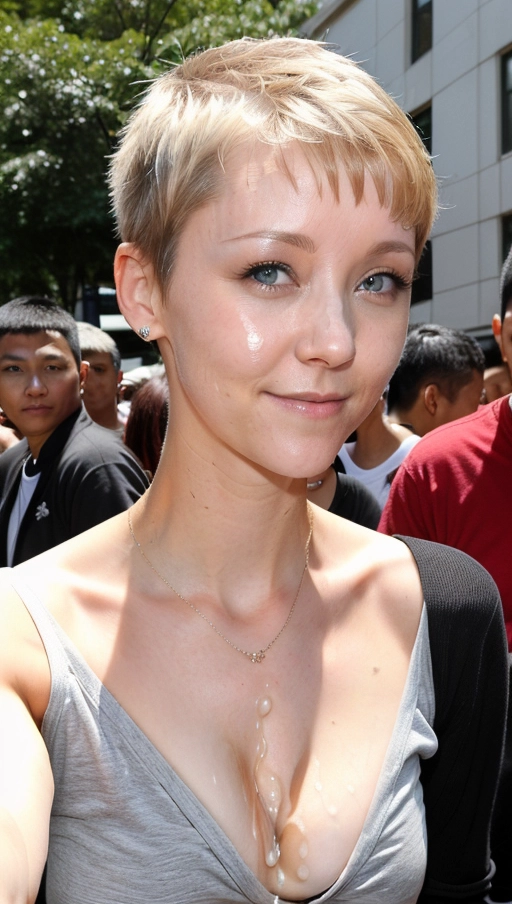 ( skinny slut valorie curry as Kara 24 years:1.42),
(accurate face, photorealistic face,perfect face,detailed face, beautiful eyes:1.45),
(facial, lot of cum on face, bukkake, cum on clothes, cum on hair:1.87),
(on the crowded street, walking:1.2),(crowd:1.7),
dpmg_face_cum_v1,
<lora:bukkake:0.2>,
deviantart,
uncensored,
Photograph,
masterpiece