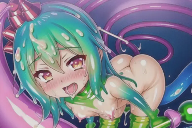 slime girl, futanari, orgy, slime girl, anal rape, anal penetration, multiple girls, naked, small breasts, dildo, rimlit body, slick with sweat, fat labia, nipples, japanese hot spring, sex, penetration, dripping in cum, futagirl, dickgirl, lactation, steamy