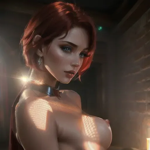 pornstar Vicca has short red straight hair, very very beautful eyes, high cheekbones in a very beautiful face, small breasts with very erect nipples
ultra realistic graphics, High definition, excellent lighting, best quality, high resolution, photorealistic, masterpiece, ultra realistic graphics, 16k, improved graphics
