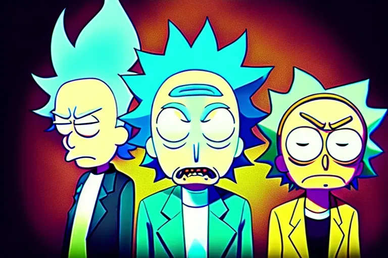 hyper-realism Wallpaper picture of rick and morty