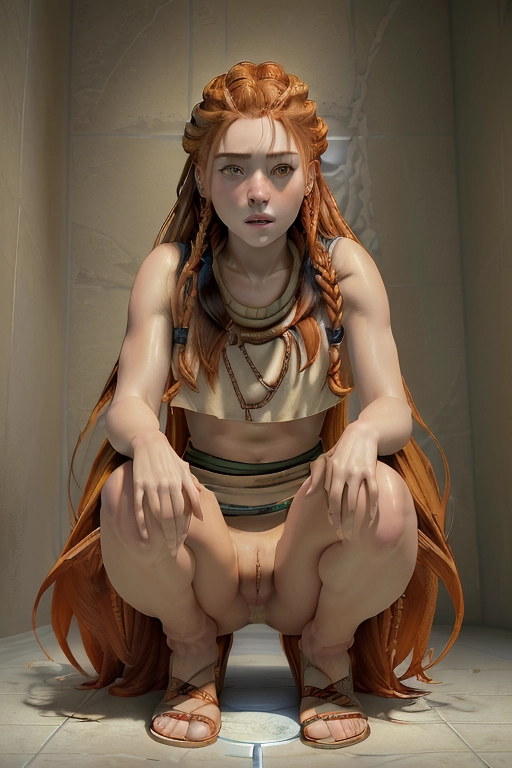 ((ultra detailed, masterpiece, absurdres))
<lora:jgbMXRJDzWy_HFWAloy:.8> HFWAloy, 1girl, orange hair, green eyes, long hair, braid, nude, wide hips, squatting on toilet, urinating, peeing