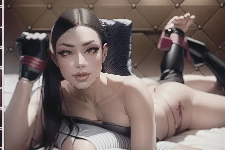 1girl, slender body type, full body , ninja, feudal japan::5, edo period, night, high res, short parted dark black hair::5, small breasts::2, long bare legs, green almond shaped eyes::2, thin parted lips::2, solo, ((masterpiece)),photo referenced::5, pale skin, purple eyeliner::2, tenchu::5, kunoichi::5, professional, ultra high res, dark yukata::2, long sleeves::1, kuugire, stealth, soft feminine facial features, button nose, dark kimono, 25 years old, seductive look, arrogant look, sinister look, moody lighting ,head tilt, detailed face and eyes, correct calf muscles::5 rose tattoo on thigh::5,