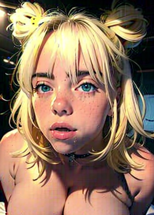 An accurate photo of, Alex Luciano, from diet cig band, blonde twin buns hair, naked, happy, cute face, button nose, medium large boobs, blushing, fit, smirk, horny look on face, eyes full of lust, laying down, sexy pose, masturbating, camping at night, in a tent, dark outside, night time, 2500k lighting, looking at viewer, laying down, fingering vagina, face in pleasure, drooling, ((trying to escape)), sex against her will, screaming for help, (full body in view), <lora:KpxWkLqox25_Billie:1>, dpmg_pov_missionary_v1,