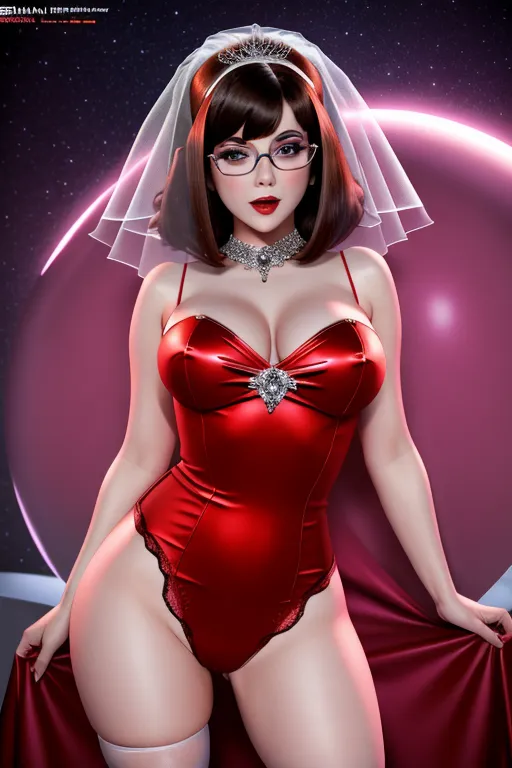 velma dinkley bride, cum slut, (seducing you) ,explicit, nsfw, (outfit), extremely detailed 8K, photo, high resolution, ultra quality, 16k, dynamic scene,