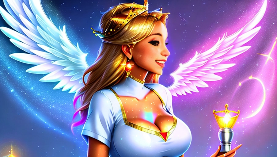 a 64k high detailed photo of body shot of Female HDR Professional ((In outfit))) ((Has sex Attire)) Godly Ultra Detailed Best Quality Most Detailed ((Angel Wings)) Angelic Lighting Love Hope Magic casting Crown Smiling Queen happy Glory Warrior Angels Angelics Positivity Happiness ecstasy enraptured sweaty saving God Royalty Morality Goodness True Good Power Force Authority Ethical Saviour Halo short Hair Always and Forever Sentimental in heat hot ultra hot best best lighting tantric Neutral Brilliant Logical Compassionate Perfect Perfection Exciting Integrity Winged Courage Purity Harmony Beauty mark on upper lip ((Female)) Ethereal Lighting Celestial Lighting (((With Clothes))) ((With God Item)) ((God Tech)) with items of power God Wings ((Afterlife Light)) ((((Flirting))))
Faith in Female (Perfect Tits) (Perfect Ass) (Love Worship) ((Happy Expression)) ((smiling))