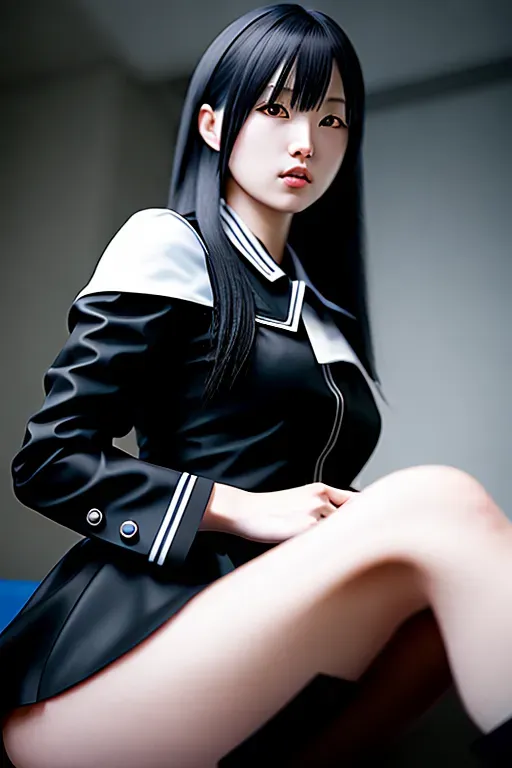 Ultra realistic photo of, black alice