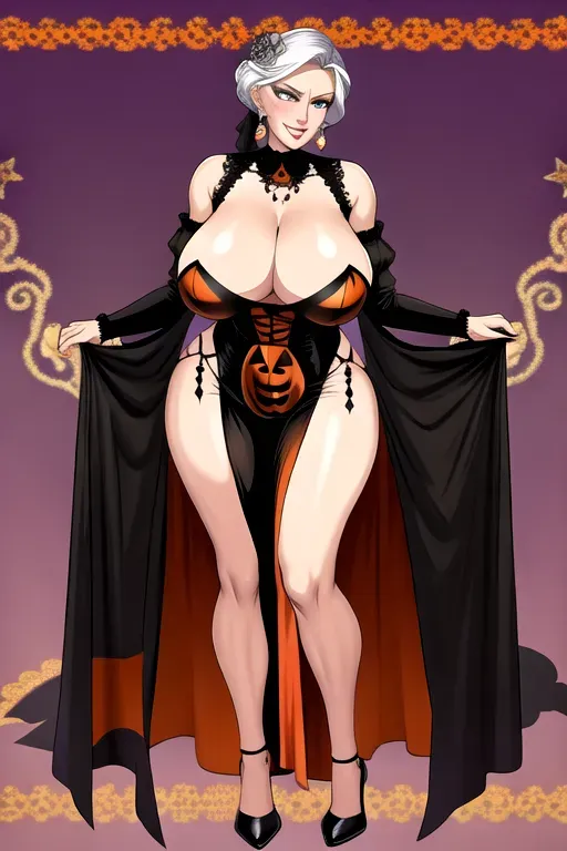Older gorgeous lady with humongous tits
Halloween dress
Full body pov
