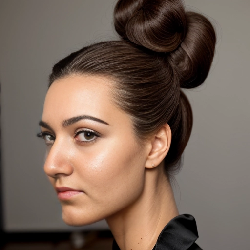 masterpiece beautiful woman,hair buns, front look, 8k hight details