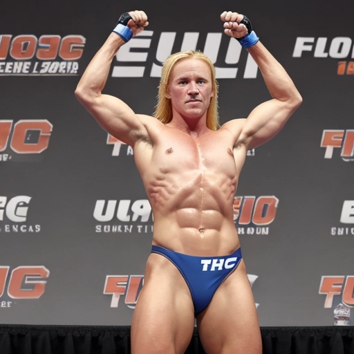 Holly Holm, Holly Holm from the UFC at weigh-in naked with a huge clitoris, big clit, big clitoris, fit, athletic woman, photorealistic, b-cup breasts, better breasts, puffy nipples, thin