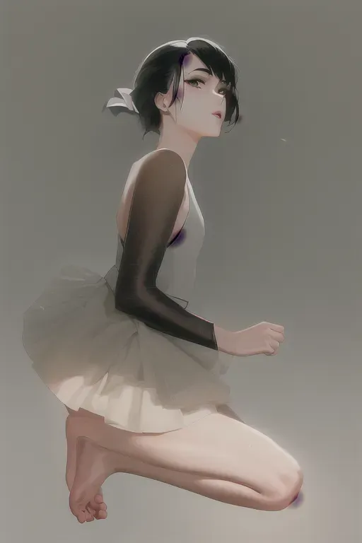 1girl , full body , feudal japan , edo period , night , japanese , highres , short hair, dark hair, black hair, green eyes , almond shaped eyes , thin lips , parted lips, solo, ((masterpiece)),photo referenced::5, pale skin, tenchu, kunoichi, professional, ultra high res, kuugire, stealth, soft feminine facial features, button nose, 25 years old, bare legs , uncovered legs, skin visible, seductive look, arrogant look, sinister look, detailed face, detailed eyes, dark kimono, foot, feet, soles, sole of the foot, foot sole, toes, toe, side profile, head turned