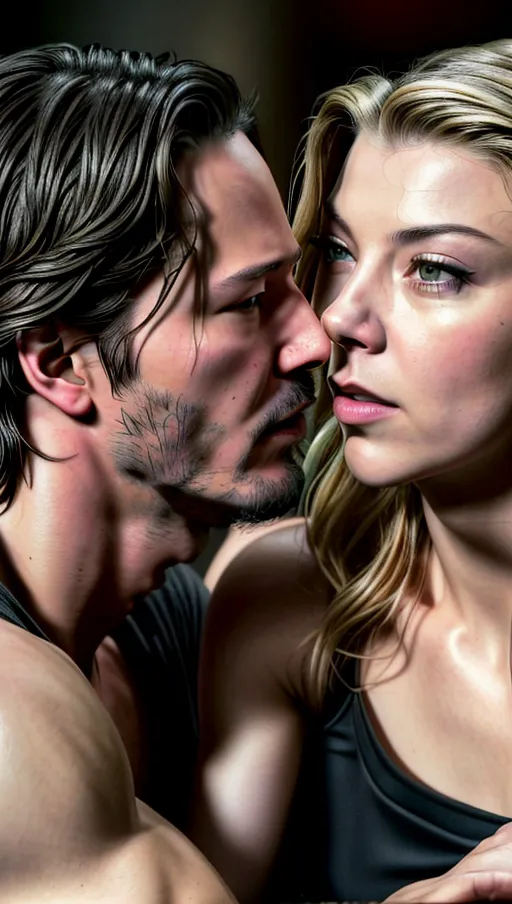 A high resolution highly detailed photography of Keanu Reeves and Natalie Dormer having sex,
1boy, 1girl,
8k quality,
, ultra perfect accurate portrait
,
skin texture, realistic detailed hair, realistic detailed skin, realistic detailed eyelashes, detailed eyes
, uncensored, ultra definition,
<lora:dpmg_add_detail:1>,
Black Background,
(RAW photo:1.2),
(photorealistic:1.4),
(masterpiece:1.4),
(best quality: 1.2),