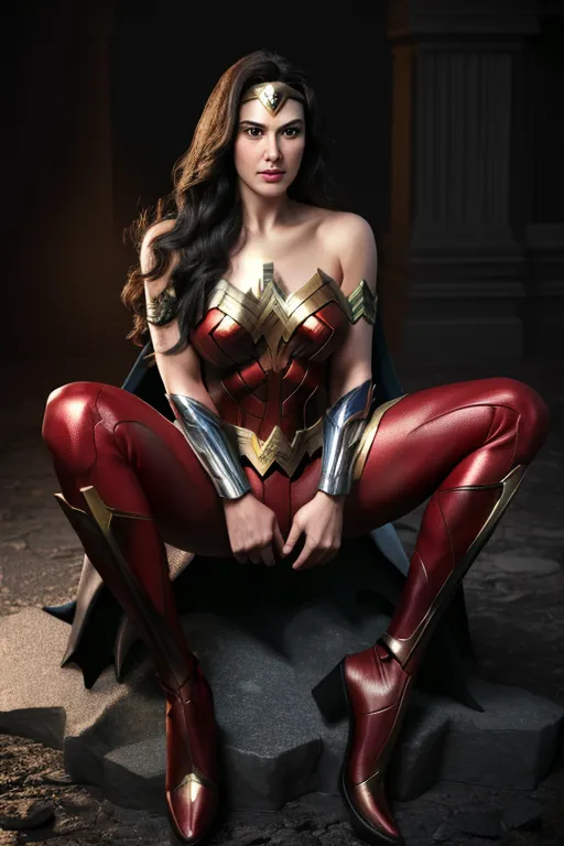 ((highly realistic)) ((detailed faces)), Wonder Woman straddling and fucking Batman, full body images, realistic body, 8k resolution,