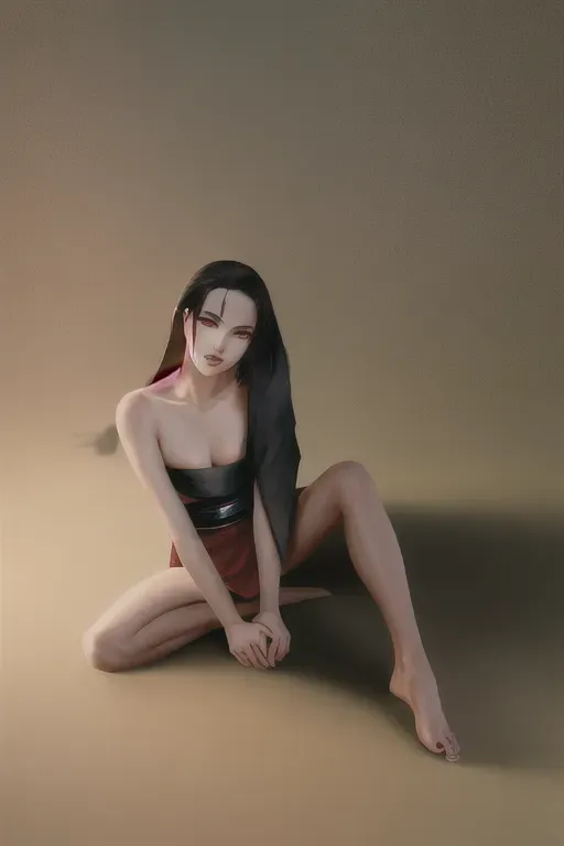 1girl , feudal japan , edo period , night , japanese , highres , short hair, dark hair, black hair, green eyes , almond shaped eyes , thin lips , parted lips, solo, ((masterpiece)),photo referenced::5, pale skin, tenchu, kunoichi, professional, ultra high res, kuugire, stealth, soft feminine facial features, button nose, 25 years old, seductive look, arrogant look, sinister look, detailed face, detailed eyes, dark kimono, feet, foot, toes, toe, underwear, panties,