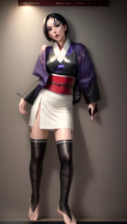 1girl, half body , detailed face, beautiful::5, gorgeous::5, attractive::5, pretty::5, stunning::5, sexy::5, flawless::5, shapely::5, sensual, dirty::5, fatal, lethal, deadly, hurt::5, bruised::5, feudal japan::5, japanese , seductive, surprised, startled, stunned, attacked, ambushed, assaulted, frightened, terrified, alarmed, scared, spooked, panicked, fearful, terrorised, moody lighting::5, night::5, short hair, dark hair, black hair, parted hair, almond shaped eyes, thin lips, solo , masterpiece, ultra high res, professional, photo referenced::5, soft feminine facial features, 27 years old, slender, slim, lean, lithe, pale skin, stockings, thin stockings, black stockings::5, kimono, dark blue kimono, saliva, saliva dripping, summer, thin clothing, sweat, sweaty skin, shiny skin, purple eyeliner, small breasts::5, head twisted, head turned, bra, blood::5, bleeding::5, pain::5, crimson, feet, foot, dorsal, barefoot, bare feet, toes, toe, head tilt, mouth open, mouth agape, parted lips,