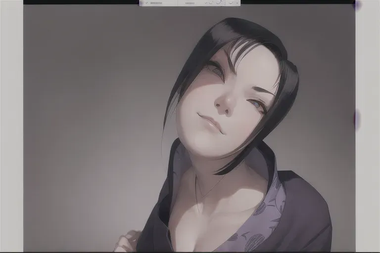 1girl, full body , ninja, feudal japan, edo period, night, high res, short dark black parted hair, small breasts, long legs, green almond shaped eyes::2, thin parted lips::2, solo, ((masterpiece)),photo referenced::5, pale skin, purple eyeliner::2, tenchu, kunoichi, professional, ultra high res, dark yukata::1, long sleeves::1, kuugire, stealth, soft feminine facial features, button nose, dark kimono, 25 years old, seductive look, arrogant look, sinister look, moody lighting ,head tilt, looking at viewer