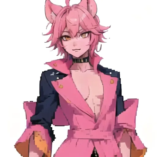 (masterpiece:1.2), (best quality), (ultra detailed), (8k, 4k, intricate),(full-body-shot:1), (highly detailed:1.2),(detailed face:1.2), (detailed background),detailed landscape, (dynamic pose:1.2), <lora:pixel_art:0.7>furry hybrid, part human, part hyena Androgynous hyena person , pale orange skintone, Androgynous person, playing with dagger in hand, pirate scoundrel, pink hair color, animal nose, cotton candy style hair swirl, warlock robes on, lowly aspiring pirate clothing, nervous look on face, strange yellow eyes, strange costume, ship new recruit design, shaggy short length handsome hairstyle hair, ruffled pirate attire, muted expression orange eyes ,solo masterpiece