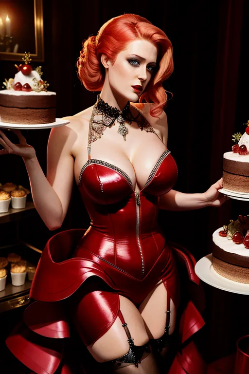 a high resolution photograph of Evan Rachel Wood, dressed like a slutty prostitute, bursting out of a giant cake, at a bachelor party