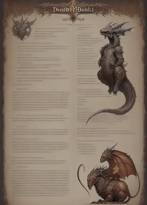 ((8k, high detail, high resolution)) character design sheet from artist Edward binkley of a monster riding a cryptozoology creature . ((Medieval bestiary art)) (((Diablo game bestiary art)))