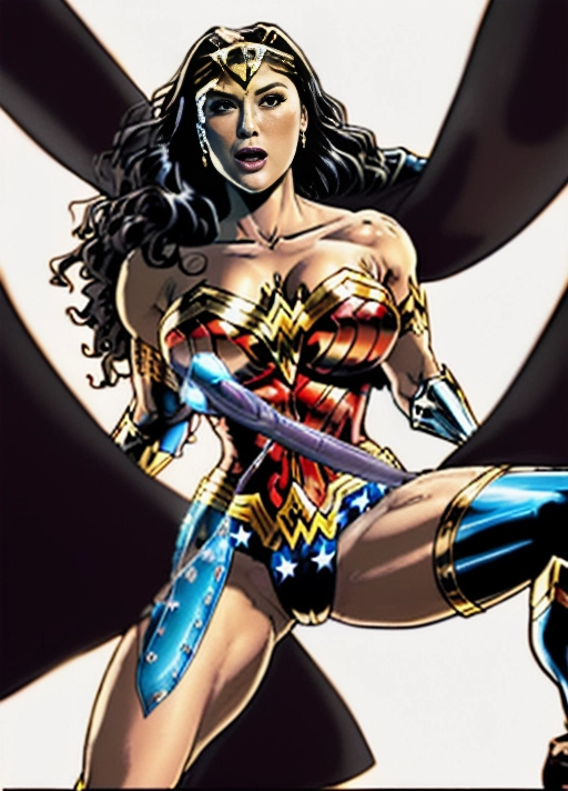 An erotic explicit depiction of ((Wonder Woman getting fucked by a huge black penis)) of a ((big black man)) as she sits on it with her legs wide open
Wonder Woman has tears in her eyes she looks tightened
Her mouth is open as she gasps for air from the size of the huge cock
There is (((cum oozing along the thick cock and cum inside her thighs)))
