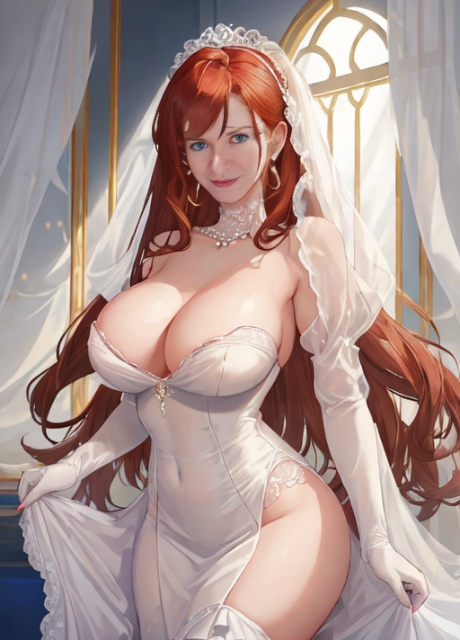 masterpiece, best quality, absurdres, 8k, perfect edges, ultra realistic, perfect anatomy, ultra realistic face, hair with great details, perfect eyes, deep eyes, face photorealistic, perfect face, perfect teeth, (no cars),
a (beautiful woman with auburn hair) is (hidden behind the curtain in a ballroom) of (Regency London), she has curly ginger hair, (sapphire blue eyes) with long lashes, there are golden lowlights in her hair, she has pale (opalescent eyeshadow), red lips, ((flushed cheeks)), (pearl earrings), (a long string or pearls around her neck), her modesty in in danger from a rake of a gentleman, hes cornered her behind the curtain to steal her first kiss, to take her maidenhood, shes so pure and sweet,
shes worn her best (Regency Era white ballgown) of (pearl white satin) with (white lace ribbons), her hands are covered in (elbow length white silk gloves), the gentleman has (lifted her skirts up and settled his cock in her thighs), her (large soft breasts are (pressed up tightly to her bodice), those (delectable tits), those (overflowing tits), (her bodice is slipping down) and her (pert nipples are peeking over the fabric of her gown), she worries theyll be seen, he seals her luscious lips with his eager mouth to keep her silent,
the gentleman intends to steal her innocent, to ruin her, to take his pleasure from her soft supple body
