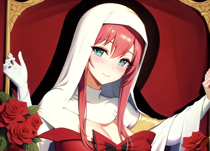 <lora:dpmg_upshirt:1> virgin mary
