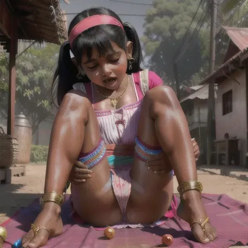 ultra realistic 8k, raping Jyoti Amge, Cumming inside, shaming her, punishing her, forcing her swift and hard, bare feet