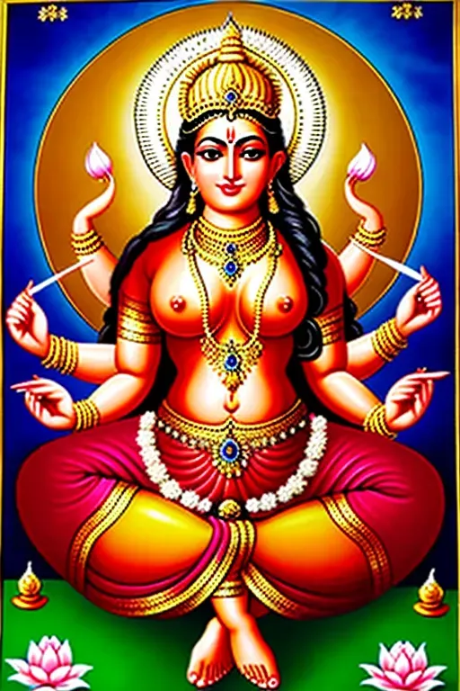 Goddess Durga, anal