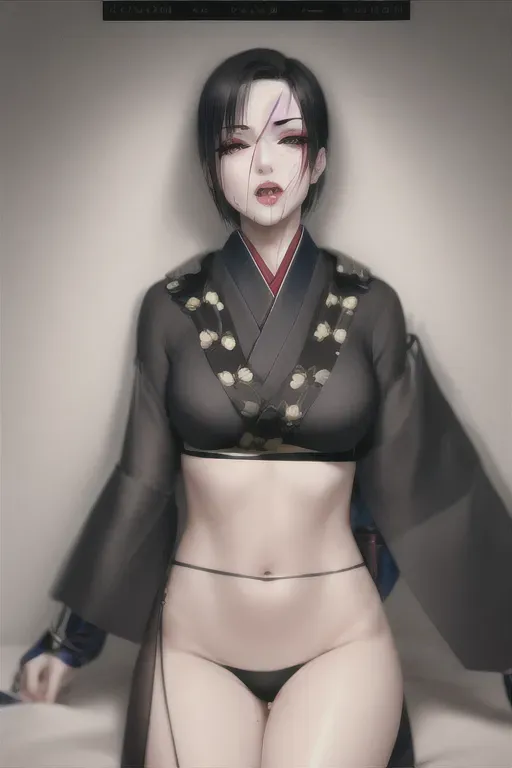 1girl, full body, detailed face, beautiful::5, gorgeous::5, attractive::5, pretty::5, stunning::5, sexy::5, flawless::5, shapely::5, sensual, dirty::5, fatal, lethal, deadly, hurt::5, bruised::5, feudal japan::5, japanese , seductive, arrogant, vain, surprised, startled, stunned, attacked, ambushed, assaulted, frightened, terrified, alarmed, scared, spooked, panicked, fearful, terrorised, moody lighting::5, night::5, short hair, dark hair, black hair, parted hair, almond shaped eyes, green eyes, thin lips, solo , masterpiece, ultra high res, professional, photo referenced::5, soft feminine facial features, 27 years old, slender, slim, lean, lithe, pale skin, kimono, blue kimono::5, stockings, thin stockings, black stockings::5, saliva, saliva dripping, summer, thin clothing, sweat, sweaty skin, shiny skin, purple eyeliner, small breasts::5, chest covered, feet, foot, toes, sole, dorsal, head twisted, head turned, breasts covered, leg bent, bare feet, bare foot, blood::5, bleeding::5, pain::5, crimson, on knees