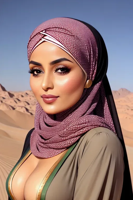 Headscarf, clothed, Arabia,