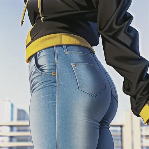 close up shot, 20 year old, an anime girl, slim, hoodie, yellow, university, day time, natural light, happy, 8k, professional
