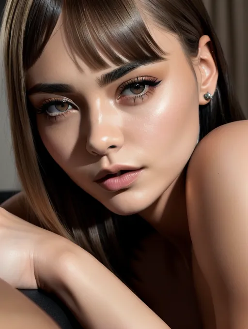 a realistic ultra HIGH DEFINITION photograph, (((Cara Delevingne)))(((accurate face))) and (((Kendall Jenner)))(((accurate face)))(((having lesbian sex)))(((french kissing))), ((aroused horny lustful in love joyful)), full body, (((in a hotel room))),(((wearing cosplay lingerie)))(((totally nude))),(((very short blunt bangs bob haircut)))(((bleached blonde with black highlights)))(((slender athletic physique))), small breasts, five slender fingers, beautiful face, beautiful lips, detailed large eyes, curved eyebrows, cgsociety, natural lighting, studio lighting, professional, editorial,<lora:sleep_hug:1.0>