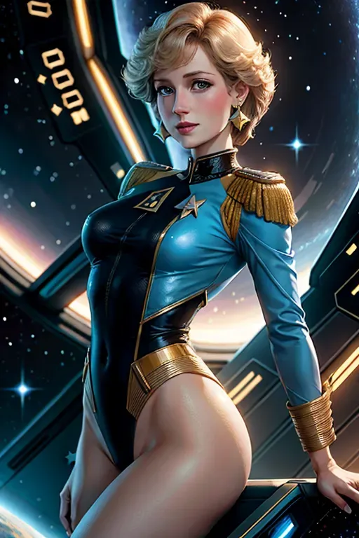 Young Princess Diana, Star Trek Deep Space Nine Station, (( Leotard Star Trek Discovery Uniform))