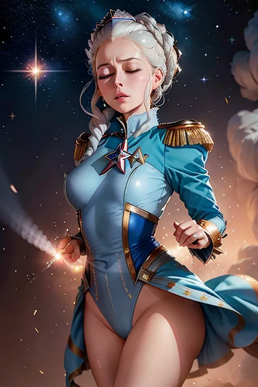 Young Queen Marie Antoinette, Star Trek Deep Space Nine Station, ((Leotard Star Trek Discovery Uniform))
She is being overcome by a powerful (((sneezing fit))) which is making her ((sneeze uncontrollably)) with ((nostrils flaring)), ((eyes closed)) and ((mouth wide open))