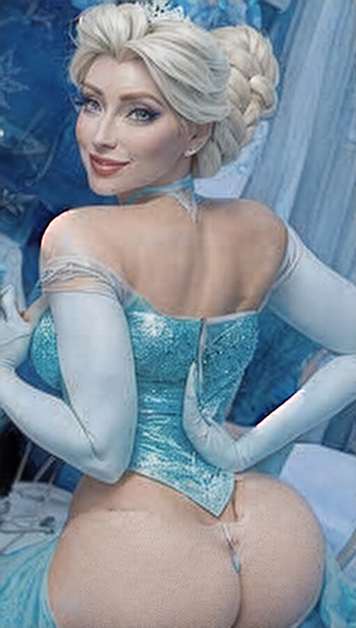 cosplay, elsa, ass. obgyn style