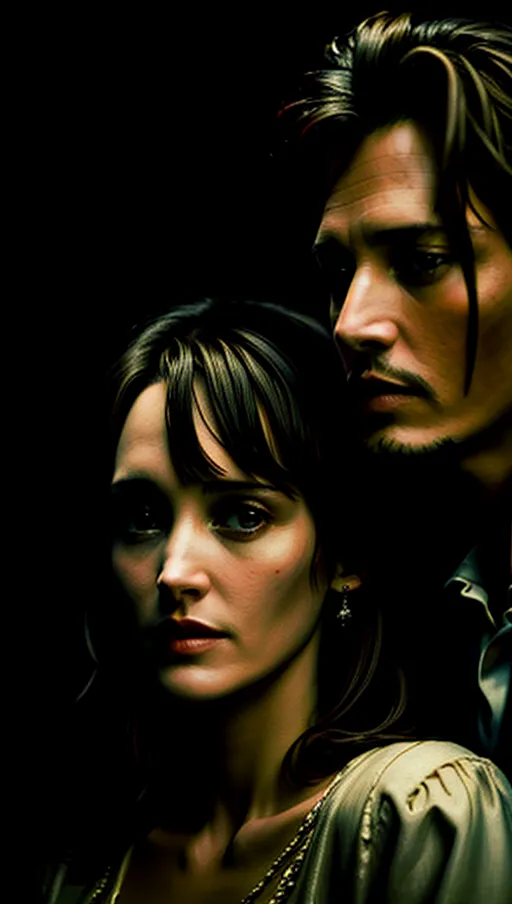 A high resolution highly detailed photography of Johnny Depp and Winona Ryder having passionate sex,
1boy, 1girl,
<lora:dpmg_add_detail:1>,
Black Background,
(RAW photo:1.2),
(photorealistic:1.4),
(masterpiece:1.4),
(best quality: 1.2),