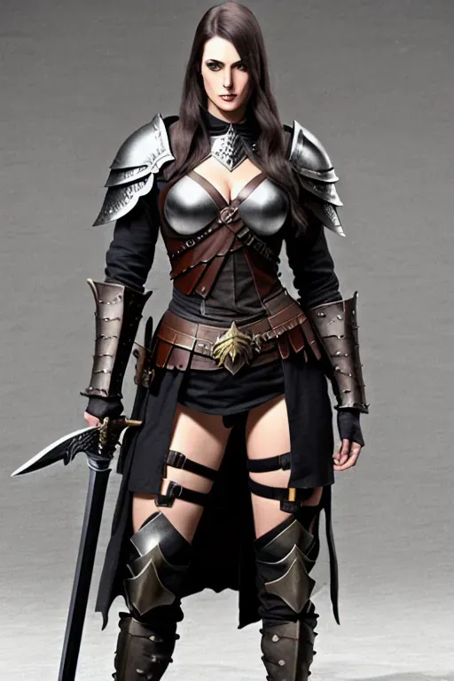 Trench raider, non nude, girl, mixed knight, two handed long sword, Battlefield,Trench, bloody, war, dark szenario