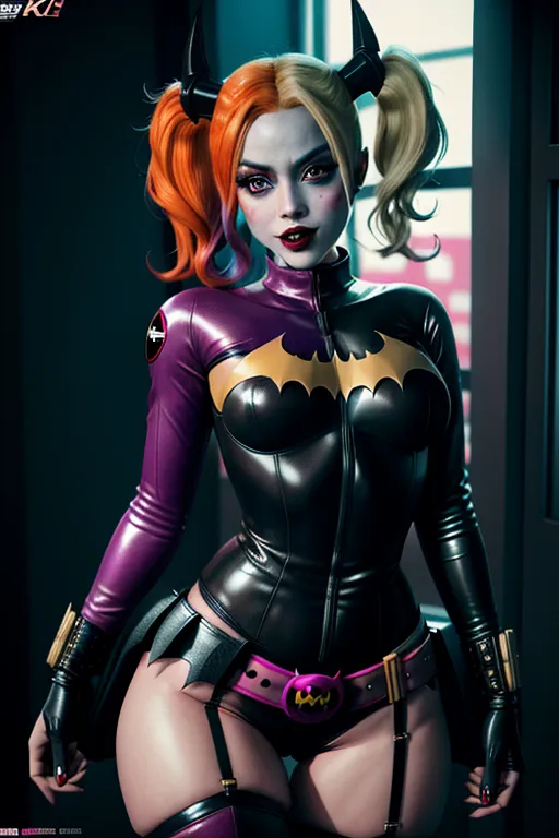 batgirl and harley quinn cum slut, (seducing you) ,explicit, nsfw, outfit, extremely detailed 8K, smooth, high resolution, ultra quality, hd, 2k, 4k, 8k, 16k, dynamic scene