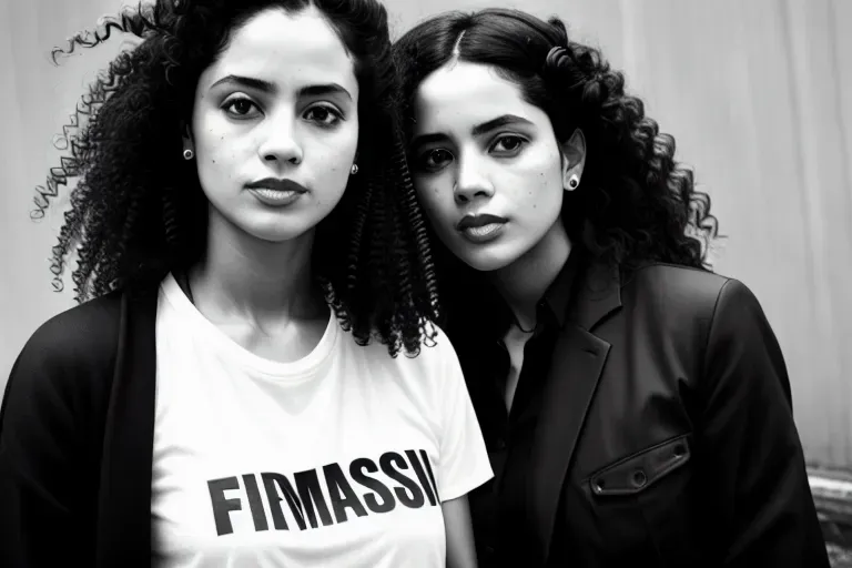 a photo shot of,feminist