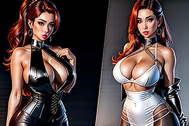 sexy slave girl, collar, Sexy, pretty, 19 years old, slave girl, 5 foot 2 inches, 34B bust, 28 inch waist, 36 inch hips, Submissive, Auburn hair, Hazel eyes, the outfit consists of a tailored tuxedo inspired ensemble with a seductive twist. The top is a fitted, sleeveless black vest that accentuates the wearers curves and exposes a hint of cleavage, secured with a row of sleek buttons down the front. The vest extends slightly below the waist, emphasizing the submissive porn stars figure.
Paired with the vest is a pair of high-waisted, form-fitting black trousers that hug the hips and showcase the curves of the wearers lower body. The trousers are tailored to have a slight flare towards the bottom, creating an elegant and elongating effect.
To add an element of sensuality, a sheer black lace overlay can be worn over the vest, draping softly over the shoulders and cascading down the back. The lace pattern is intricate and delicate, teasingly revealing hints of the wearers skin underneath.
Completing the outfit, the submissive porn star can wear a pair of strappy stiletto heels in a complementary color, such as black or metallic. Accessory-wise, minimalistic yet bold jewelry, like statement earrings or a sleek choker, can add a touch of glamour and draw attention to the wearers neckline.