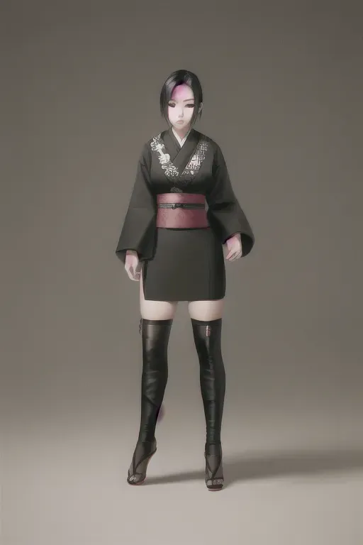 1girl , full body, beautiful::5, gorgeous::5 , breath taking, deadly, feudal japan , edo period , night , japanese , highres , short hair, dark hair, black hair, green eyes , almond shaped eyes, thin lips, solo, ((masterpiece)),photo referenced::5, pale skin, tenchu, kunoichi, professional, ultra high res, kuugire, stealth, soft feminine facial features, button nose, 27 years old::5, seductive look, arrogant look, sinister look, detailed face::5, shocked expression::5, afraid::5, surprised::5, terrified ::5, detailed eyes, dark blue kimono::5, feet, foot, 5 toes, toe, underwear, panties, black stockings::5, pose, bent, purple eyeliner::5, eyeliner::5, hand, fingers, 5 fingers, eyes wide, mouth open::5, dorsum of the foot , dorsal, on toes