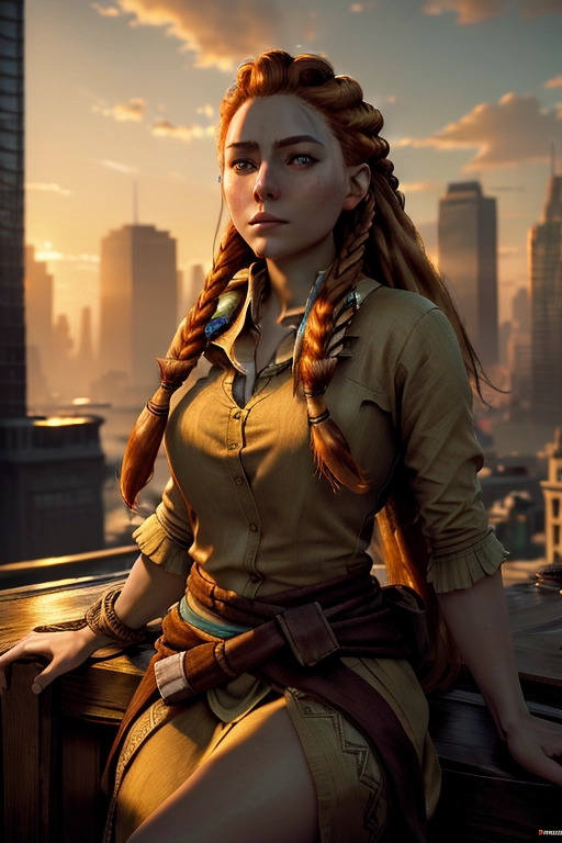 ((ultra detailed, masterpiece, absurdres))
<lora:jgbMXRJDzWy_HFWAloy:.8> HFWAloy, 1girl, orange hair, green eyes, long hair, braid, Cityscape during Golden Hour