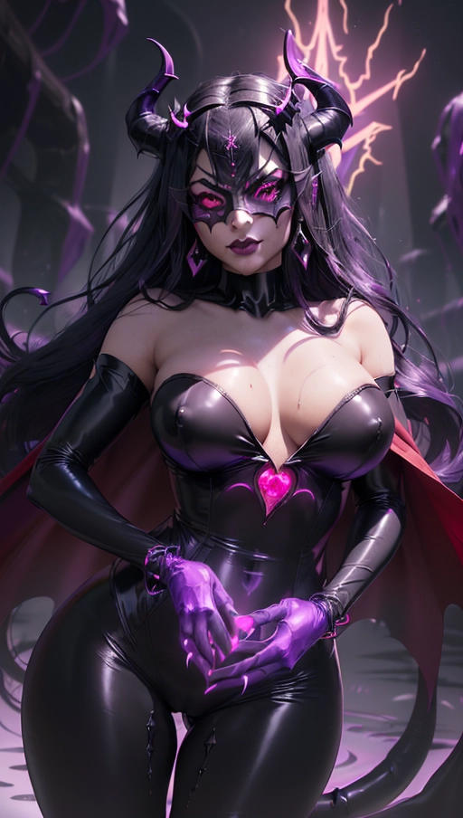 best quality, (((ultra high res))), (((detailed face and eyes))), (perfect face), (big shining heart choker), earrings, jewelry, (((big glowing succubus mark))), ((((big glowing succubus bodymark)))), (conjuring), witch, ((very long voluminous hair)), (((black gloves))), (((black hair))), (((symbiote goo hair))), (((golden bracelet))), (((huge golden hair cuff))), (((black skintight neckholder))), ((face closeup)), lipstick, (((((black demon tail))))), ((black long sleeves)), ((purple glowing heart)), (((demon mark))), heart on womb, (((((bright purple glowing skin tone))))), (((straight black hair))), ((purple glowing clothes)), ((purple luminescent)), ((((purple luminescent skin tone)))), (((purple skin))), (((huge cameltoe))), ((((purple goo everywhere)))), (((symbiote girl))), ((((symbiote goo suit)))), ((goo tail)), ((((succubus masquerade)))), ((((very very long hair)))), ((glowing eyes)), ((symbiote goo body)), (((dark diamond crown))), (((face closeup))), (((pink diadem))), (((vampire))), ((((pale face)))), (((kylie Jenner))), ((((red cape))))