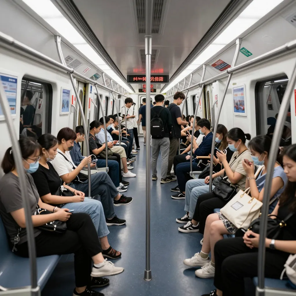 random people on the subway
