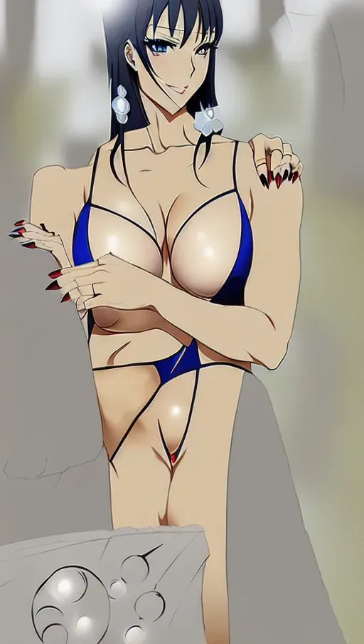 Lady stepping on a politician, bikini, One Piece anime art style, erotic,
(((five fingers per hand))),two arms, two legs,erotic,(pixiv),best quality,masterpiece,(professional lighting),realistic abs, no hands