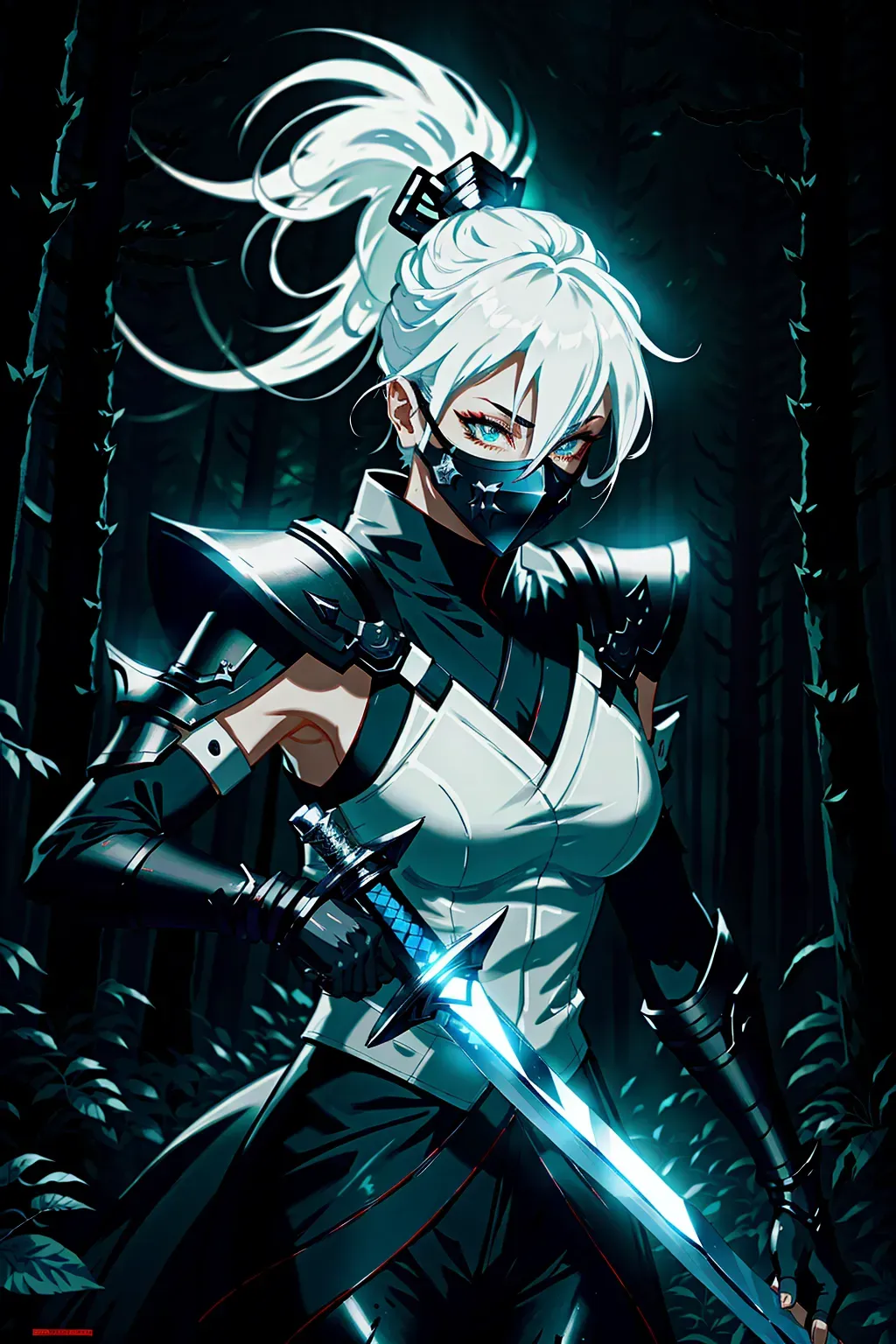 Female Anime Ninja Mask